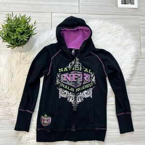 NFR Black & Purple Zip Up Hoodie